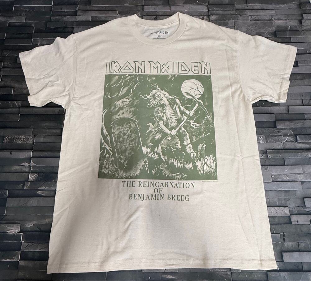 IRON MAIDEN THE REINCARNATION OF BENJAMIN BREEG CREAM BAND TEE